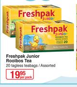 Freshpak Junior Rooibos Tea Tagless Teabags Assorted-20 Per Pack