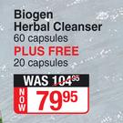 Biogen Herbal Cleanser-60+20 Capsules