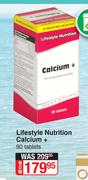 Lifestyle Nutrition Calcium+-90 Tablets