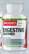 Biogen Digestive Enzymes-60+10 Capsules