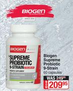 Biogen Supreme Probiotic 9 Stain-60 Capsules