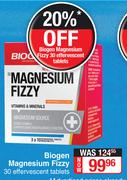 Biogen Magnesium Fizzy-30 Effervescent Tablets