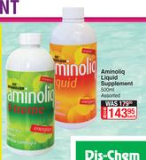 Aminoliq Liquid Supplement Assorted-500ml Each