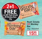Rush Grizzly Or Monkey Bar Assorted-25g Each