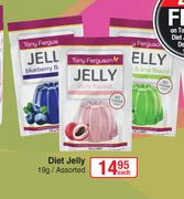 Tony Ferguson Diet Jelly Assorted-19g Each