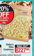 Gaby's Raw Cashews-1kg