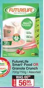 Future Life Smart+ Food Or Granola Crunch Assorted-700g/ 750g Each