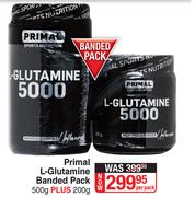 Primal L-Glutamine Banded Pack-500g + 200g Per Pack