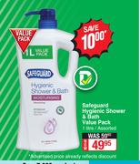 Safeguard Hygienic Shower & Bath Value Pack Assorted-1L 