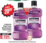 Listerine Total Care Mouthwash Value Pack-750ml Each