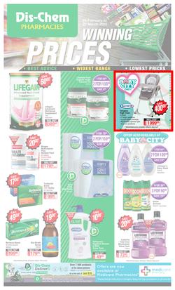Dis-Chem : Winning Prices (24 February - 21 March 2022), page 1