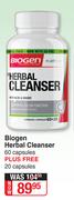 Biogen Herbal Cleanser-60 Capsules Plus Free 20 Capsules