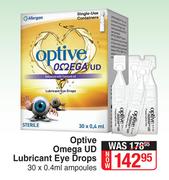 Optive Omega UD Lubricant Eye Drops-30 x 0.4ml Ampoules