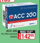 ACC 200-40 Effervescent Tablets