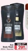 Axe Body Wash Assorted-400ml Each