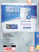 Softi Premium Adult Pants 14 Small, 14 Medium, 14 Large, 14 Extra Large-Per Pack