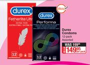 Durex Condoms 12 Pack Assorted-Per Pack