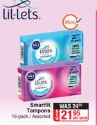 Lil-Lets Smartfit Tampons 16 Pack Assorted-Per Pack