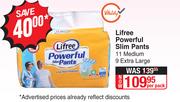 Lifree Powerful Slim Pants 11 Medium, 9 Extra Large-Per Pack