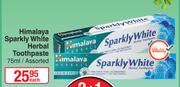 Himalaya Sparkly White Herbal Toothpaste Assorted-75ml Each