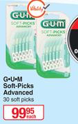 G.U.M Soft Picks Advanced 30 Soft Picks-Each