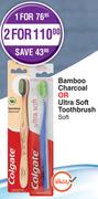 Colgate Bamboo Charcoal Or Ultra Soft Toothbrush Soft-For 1