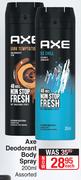 Axe Deodorant Body Spray Assorted-200ml Each