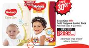 Huggies Extra Care Or Gold Nappies Jumbo Pack Assorted Sizes & Quantities-Per Pack
