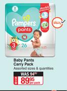 Pampers Baby Pants Carry Pack-Per Pack
