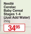 Nestle Cerelac Baby Cereal Stages 1-4 (Just Add Water)-250g