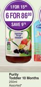 Purity Toddler 10 Months Assorted-For 6 x 250ml