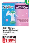 Baby Things Manual Silicone Breast Pump