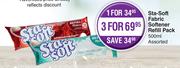 Sta-Soft Fabric Softener Refill Pack Assorted-For 3 x 500ml