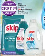 Skip Detergent 1.5Ltr or Auto Washing Powder Assorted-For 1 x 2kg