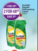 Sunlight Regular Dishwashing Liquid-For 1 x 750ml