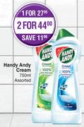 Handy Andy Cream Assorted-For 2 x 750ml