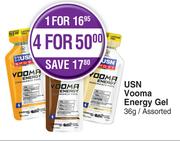 USN Vooma Energy Gel Assorted-For 4 x 36g
