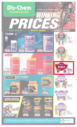 Dis-Chem : Winning Prices Sport (24 February - 21 March 2022), page 1