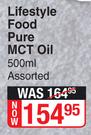 Lifestyle Food Pure MCT Oil Assorted-500ml