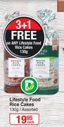 Lifestyle Food Rice Cakes Assorted-130g Each