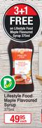 Lifestyle Food Maple Flavoured Syrup-375ml Each
