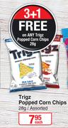 Trigz Popped Corn Chips Assorted-28g Each
