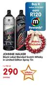 Johnnie Walker Black Label Blended Scotch Whisky In Limited Edition Spray Tin-750ml