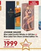 Johnnie Walker BlueLabel Scotch Whisky In Gift Box / BlueLabel TomDixon Limited Edition Tin-750ml-EA