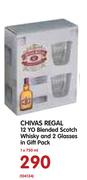 Chivas Regal 12 YO Blended Scotch Whisky And 2 Glasses In Gift Pack-750ml