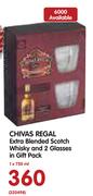 Chivas Regal Extra Blended Scotch Whisky And 2 Glasses In Gift Pack-750ml