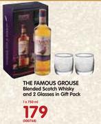 The Famous Grouse Blended Scotch Whisky And 2 Glasses In Gift Pack-750ml