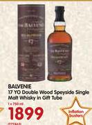 Balvenie 17 YO Double Wood Speyside Single Malt Whisky In Gift Tube-750ml