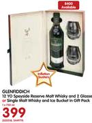 Glenfiddich 12 YO Speyside Reserve Malt Whisky and 2 Glasses in Gift Pack-750ml