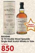 Balvenie 12 YO Double Wood Speyside Single Malt Scotch Whisky IN Tube-750ml